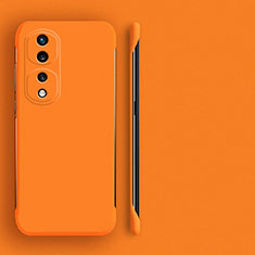 Custodia Plastica Rigida Senza Cornice Cover Opaca per Huawei Honor 80 Pro 5G Arancione