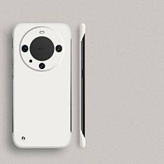 Custodia Plastica Rigida Senza Cornice Cover Opaca per Huawei Mate 60 Bianco