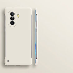 Custodia Plastica Rigida Senza Cornice Cover Opaca per Huawei Nova Y70 Plus Bianco