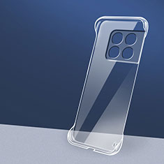 Custodia Plastica Rigida Senza Cornice Cover Opaca per OnePlus 10 Pro 5G Chiaro