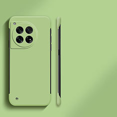 Custodia Plastica Rigida Senza Cornice Cover Opaca per OnePlus 12 5G Verde Pastello