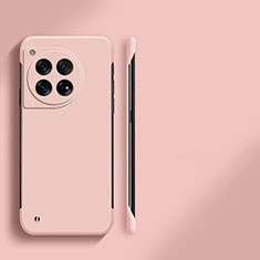 Custodia Plastica Rigida Senza Cornice Cover Opaca per OnePlus 12R 5G Rosa