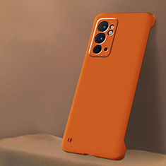 Custodia Plastica Rigida Senza Cornice Cover Opaca per OnePlus 9RT 5G Arancione