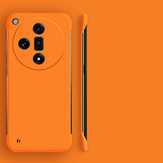Custodia Plastica Rigida Senza Cornice Cover Opaca per Oppo Find X7 5G Arancione