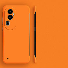 Custodia Plastica Rigida Senza Cornice Cover Opaca per Oppo Reno10 Pro+ Plus 5G Arancione