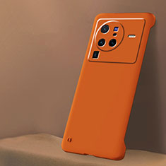 Custodia Plastica Rigida Senza Cornice Cover Opaca per Vivo X80 Pro 5G Arancione