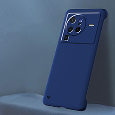 Custodia Plastica Rigida Senza Cornice Cover Opaca per Vivo X80 Pro 5G Blu