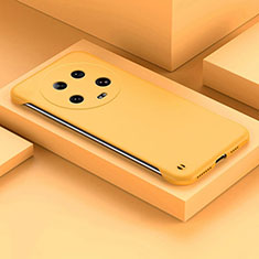 Custodia Plastica Rigida Senza Cornice Cover Opaca per Xiaomi Mi 13 Ultra 5G Giallo