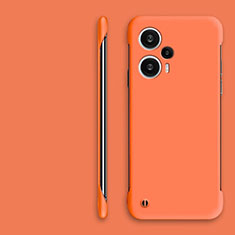 Custodia Plastica Rigida Senza Cornice Cover Opaca per Xiaomi Poco F5 5G Arancione