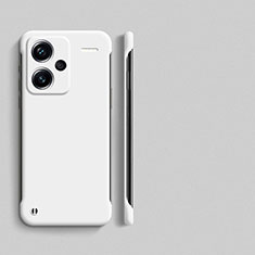 Custodia Plastica Rigida Senza Cornice Cover Opaca per Xiaomi Redmi Note 13 Pro+ Plus 5G Bianco