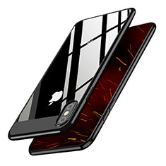 Custodia Plastica Rigida Specchio M01 per Apple iPhone Xs Nero