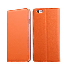 Custodia Portafoglio In Pelle con Stand per Apple iPhone 6S Plus Arancione