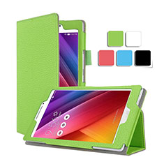 Custodia Portafoglio In Pelle con Stand per Asus ZenPad C 7.0 Z170CG Verde