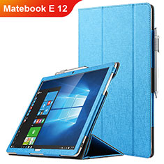 Blu Custodia Portafoglio In Pelle con Stand per Huawei Matebook E 12 Blu