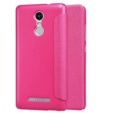 Custodia Portafoglio In Pelle con Stand per Xiaomi Redmi Note 3 Pro Rosa Caldo