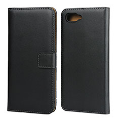 Custodia Portafoglio In Pelle con Supporto L01 per Oppo K1 Nero