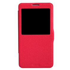 Custodia Portafoglio In Pelle con Supporto L01 per Samsung Galaxy Note 3 N9000 Rosso