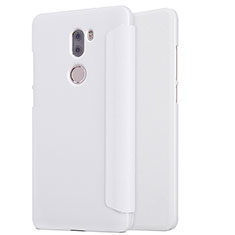 Custodia Portafoglio In Pelle con Supporto L01 per Xiaomi Mi 5S Plus Bianco