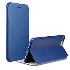 Custodia Portafoglio In Pelle con Supporto L02 per Apple iPhone 8 Plus Blu