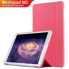 Custodia Portafoglio In Pelle con Supporto L02 per Huawei MediaPad M2 10.1 FDR-A03L FDR-A01W Rosso