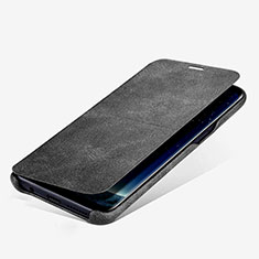 Custodia Portafoglio In Pelle con Supporto L03 per Samsung Galaxy S8 Plus Nero