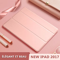 Custodia Portafoglio In Pelle con Supporto L10 per Apple New iPad 9.7 (2018) Oro Rosa