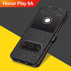 Custodia Portafoglio In Pelle con Supporto per Huawei Honor Play 8A Nero