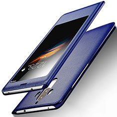 Custodia Portafoglio In Pelle con Supporto per Huawei Mate 9 Blu