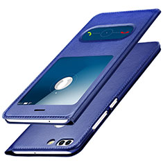Custodia Portafoglio In Pelle con Supporto per Huawei Nova 2 Plus Blu