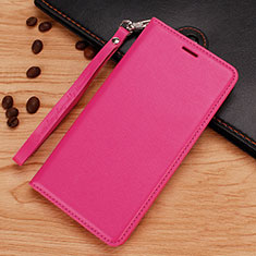 Custodia Portafoglio In Pelle con Supporto per Nokia X7 Rosa Caldo