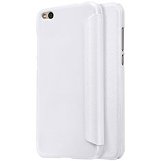 Custodia Portafoglio In Pelle con Supporto per Xiaomi Mi 5C Bianco