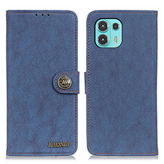 Custodia Portafoglio In Pelle Cover con Supporto A01D per Motorola Moto Edge 20 Lite 5G Blu