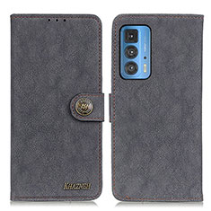 Custodia Portafoglio In Pelle Cover con Supporto A01D per Motorola Moto Edge 20 Pro 5G Nero