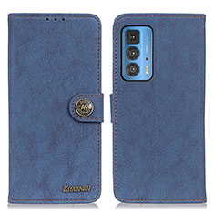 Custodia Portafoglio In Pelle Cover con Supporto A01D per Motorola Moto Edge S Pro 5G Blu