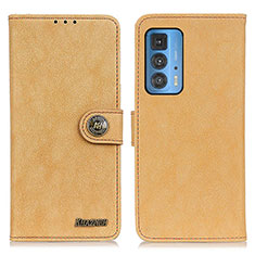 Custodia Portafoglio In Pelle Cover con Supporto A01D per Motorola Moto Edge S Pro 5G Oro