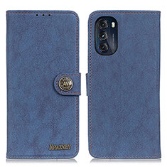 Custodia Portafoglio In Pelle Cover con Supporto A01D per Motorola Moto G 5G (2022) Blu