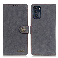 Custodia Portafoglio In Pelle Cover con Supporto A01D per Motorola Moto G 5G (2022) Nero