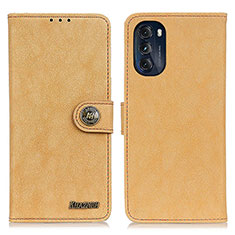 Custodia Portafoglio In Pelle Cover con Supporto A01D per Motorola Moto G 5G (2022) Oro