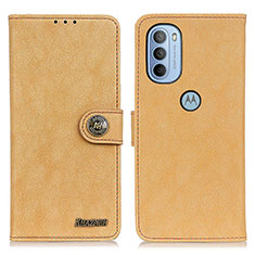 Custodia Portafoglio In Pelle Cover con Supporto A01D per Motorola Moto G41 Oro
