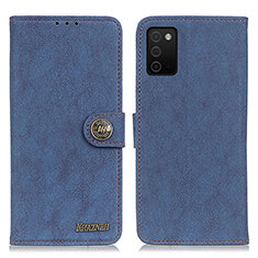 Custodia Portafoglio In Pelle Cover con Supporto A01D per Samsung Galaxy A02s Blu