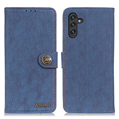 Custodia Portafoglio In Pelle Cover con Supporto A01D per Samsung Galaxy A04s Blu