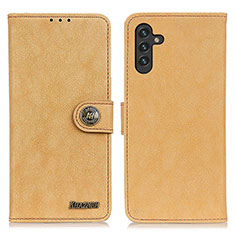 Custodia Portafoglio In Pelle Cover con Supporto A01D per Samsung Galaxy A04s Oro