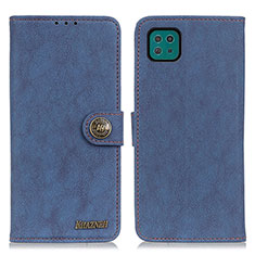 Custodia Portafoglio In Pelle Cover con Supporto A01D per Samsung Galaxy A22 5G Blu