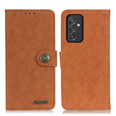 Custodia Portafoglio In Pelle Cover con Supporto A01D per Samsung Galaxy A25 5G Marrone