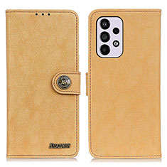 Custodia Portafoglio In Pelle Cover con Supporto A01D per Samsung Galaxy A33 5G Oro