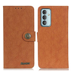 Custodia Portafoglio In Pelle Cover con Supporto A01D per Samsung Galaxy F23 5G Marrone