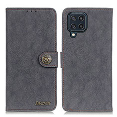 Custodia Portafoglio In Pelle Cover con Supporto A01D per Samsung Galaxy M32 4G Nero