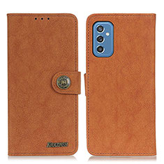 Custodia Portafoglio In Pelle Cover con Supporto A01D per Samsung Galaxy M52 5G Marrone