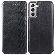 Custodia Portafoglio In Pelle Cover con Supporto A01D per Samsung Galaxy S21 Plus 5G Nero