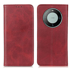 Custodia Portafoglio In Pelle Cover con Supporto A02D per Huawei Mate 60 Rosso